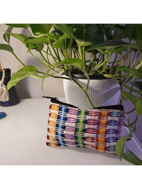 Fair Trade Colorful Handmade Cosmetic Bag | Travel Bag | Coin Purse NWOT